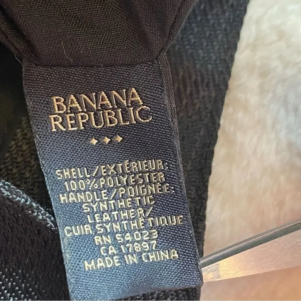 Banana Republic Black Nylon Hobo Bag